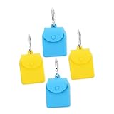 BUGUUYO 4 Stücke Silikon Münzbeutel für Männer Wiederverwendbare Aufbewahrungstaschen für Schlüssel für Reisen und Täglichen Gebrauch