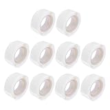 VALICLUD 10Rollen Einweg Wimpernverlängerungskleber Aufkleber Wimpernkleberhalter Pads für Präzise Anwendung für Profis und Anfänger Hygienisch und Sicher