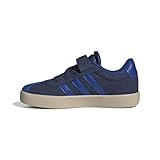 adidas Unisex Kinder VL Court 3.0 Hook and Loop Shoes Kids Schuhe, Dark Blue/Team royal Blue/Wonder beige