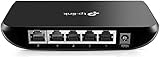 TP-Link TL-SG1005D 5-Port Gigabit Desktop Switch (5 10/100/1000Mbps-RJ45-Ports, Autoabstimmung, Auto-MDI/MDIX, Green IT, 70% Energie einsparen, Plastikgehäuse) schwarz