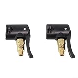 Yhenlovtt 2 x Fahrradreifen für Fahrradreifen, Ersatz für Doppelkopf-Luftpumpen-Adapterventil