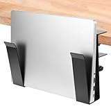 QWORK® Verstellbare Laptop Halterung, Aufhängbarer Organizer mit C-Klemme, für Schreibtisch- und Laptop-Seitenaufbewahrung