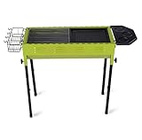 Picknickgrill Grill Campinggrill Holzkohlegrills Mit Aufbewahrungskorb Grill Tragbarer BBQ-Grill Antihaft-Oberflächen-Holzkohlegrill BBQ Grills