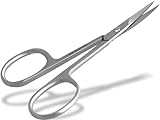 Hautschere mit fein gebogener Schnittfläche - ROSTFREIER EDELSTAHL -