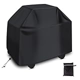Diboniur Grillabdeckung Wetterfest, Grill Abdeckung 210D Oxford, Wetterschutzhülle BBQ (147 x 61 x 117cm Schwarz)