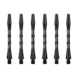 Beimus 6 x Aluminium-Dart-Schäfte verbessern die Stabilität und präzises 2BA-Gewinde für Anfänger