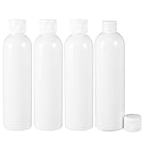 SOESFOUFU Kunststoffflaschen 4 Stück 500 ml mit Klappverschluss für und Lotionen Reise und Haushaltsbehälter Leicht und Langlebig