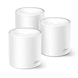 TP-Link Deco X1500 Mesh WLAN Set (3 Pack), 𝐖𝐢-𝐅𝐢 𝟔 AX1500 Dual Band Router & Repeater, 2X Gigabit Ports für Jede Einheit, für Häuser mit 4-5 Schlafzimmern, Umfassender Jugendschutz, WPA3