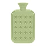 Fashy Waben-Wärmflasche, 1,2L, grün