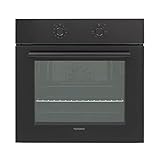 Telefunken ECB65A-B Einbaubackofen ohne Kochfeld, 65 Liter, 10 Betriebsarten, Autark, Dampfreinigung, 2-fach Verglasung, Umluft, 60 cm Backofen