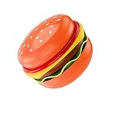 Javoryxh 5-teiliges Keramik Geschirr Set Mit Einzigartigem Burger Design Ideal Für Kinder Und Erwachsene Heimessen Leicht Zu Reinigen Kreatives Keramik Geschirr Set