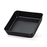 Herogo Quadratische Auflaufform, Edelstahl Eckig Backform mit Antihaftbeschichtung, Brownie Kuchenform für Brownie Lasagne Kuchen, 15,9 x 15,9 x 5 cm, Einteilige Gussform, Leicht zu reinige