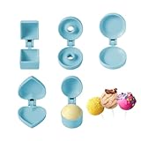 Cake Pop Cutter – einfache runde Cake-Pop-Macher-Form – leicht zu lösende Dessert-Hilfe für weichen Ton, Schokolade, Reiskugeln, Kekse, Feiertage, Feiern, Hochzeit, Geburtstag