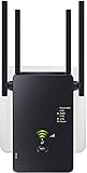 WLAN Repeater WLAN Verstärker 1200Mbit/s Dualband 2,4GHz+5GHz WiFi Booster mit Repeater/Router/Access Point Modus,4 Antenne,Einfache Einrichtung,WiFi Range Extender Mit LAN/WAN Port