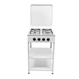 Gaskochfeld 4 Flammig Gaskochfeld Freistehender Naturgasherd für Rührbraten, Nudeln, Suppe, Hühnereintopf