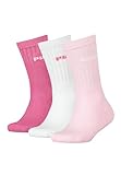 PUMA Tennissocken Crew Kinder Tennis Socken Sportsocken Unisex für Mädchen und Jungen 3 Paar, Farbe:White/Light Pink, Socken & Strümpfe:35-38