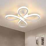 Comely Deckenlampe LED, 30W 3500LM Deckenleuchten LED, Weiße Deckenbeleuchtung LED aus Acryl für Schlafzimmer Wohnzimmer Esszimmer Flur, Warmweißes Licht 3000K