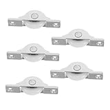 LIGIGWASH 5 Stück Teiliges Schiebetür Fenster Laufrollen aus Stahl Geräuscharm Langlebig für Holz Glas schiebesysteme Leise für Schrank Türpulley