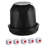 Kisangel 1 Satz Würfelspiel die interessanten funnytoys Gaming zubehör dice Set partyspiele ktv brettspiel Würfelspielzeug für Party lustige Würfelspiel-Requisite Abs Black