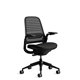 Steelcase Series 1 Ergonomischer Bürostuhl mit LiveBack Lumbalstütze und 4D-Armlehnen Onyx Schwarz