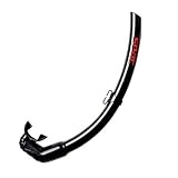 Seac Top Flex Faltbarer Schnorchel zum Tauchen, Freediving, Freitauchen und Speerfischen, Unisex – Erwachsene, Schwarz, Standard