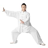 Traditionelle Chinesische Kung Fu Wushu Shaolin Tai Chi Uniformen Frühling Sommer Milchschnitzel Kleidung Kampfkunst Tai Chi Tang Anzug Kleidung, Atmungsaktive Tai Chi Trainingskleidung Rosa-XS (Blau