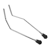 Warmhm 2 Stück Schlagzeug Teile Für Trommelständer Boden-tom-beinhalterung Trommelunterstützung Bassdrum Sporen Tom-trommel-bein Beine Der Bassdrum Tom-beinbasis Aluminiumlegierung Silver