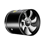 LCKKJHG Rohreinschubventilator 4'' 6'' Rohrabluftventilator Luftventilator Metallrohrbelüftung Abluftventilator 2800 U/min Badezimmer Toilette Wandventilator Kanalventilator für Badezimmer(6 Inch)