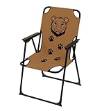 Kinder Outdoor Campingstuhl Klappstuhl Campingstuhl Outdoor Camping klappbar Löwe max 100Kg Stahl pulverbeschichtet
