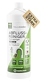 hauszauber® - Abflussreiniger [EXTRA STARK] 1000 ml - Löst Speisereste, Öle, Fette & Haare - Profi Rohrreiniger für Badewanne, Waschbecken, Dusche, Siphon, Bad und Küche - Abflussfrei & Haarweg