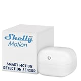 Shelly Blu Motion | Bluetooth-Bewegungsmelder mit Lux-Sensor | Praesenzmelder | Kompatibel mit Alexa und Google | iOS-Android-App | Reichweite bis zu 9 Meter