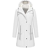 FUPODD Wintermantel Damen Warm Gefüttert Damen-Jacken Warme Langer Arbeitsjacke Wanderjacke Thermomantel Thermojacke Innenfutter Outdoorjacke Wärmejacke Daunenjacke Teddyfutter Übergangsmantel