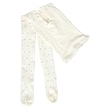 WOFASHPURET Vintage Gepunktete Baumwoll-Strumpfhose Damen für Frühling und Herbst Robuste Bequeme Leggings mit Elegantem Muster Atmungsaktiv und Figurbetont für Schule und Büro