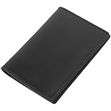 UKCOCO Echtes Business Kartenetui Herren Schlankes Kartenetui mit Mehreren Fächern Praktischer Visitenkartenhalter für Kreditkarten und Ausweise Kompakte Kartentasche für Alltag