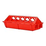 Kleiner Geflügelfutter, Flip Top Mehrzweck 12 Löcher Verdickte Feeder, Baby Hühnchen -Multiloch -Feeder -Fütterungsschale für Entlein Vogeltaube Plastikbecken Wachtel
