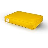 Ecopuf - Hundekissen - Hundematte, Hundematratze - 80 x 60 x 15 cm - Bequeme Hundeliege für Kleinere Tiere, Weiche Füllung aus Styroporkügelchen, Schmutzabweisend - Größe S - NC4