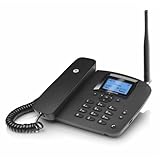 Motorola FW200L 2G Festnetz-Telefon, GSM Quad Band, Batteriereserve, Mikrofon stumm schalten, Freisprechfunktion