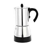 Französische Kaffeemaschine 300 ml elektrische kaffeemaschine aluminium material kaffee töpfe moka pot mocha coffe maschine kaffeefilter espresso maker für Kaffeeliebhaber-Geschenke. Morgenkaffee-Fren