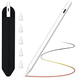 TQQ Stift für iPad 2018-2024, Schnellladefunktion, Palm-Ablehnung, Pencil für Apple iPad Pro M4, iPad Air M2, iPad Pro 13''/12,9''/11'', iPad 10/9/8/7/6, iPad Mini 6/5, iPad Air 5/4/3 Gen