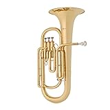 Student Bb Baritone Horn by Gear4music with Mouthpiece & Hard Case