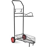 BBTO Pferde-Sattelwagen mit Rad, robuster Pferdeausrüstungswagen für Lagerung, Umzug, Organisation, Transportzubehör