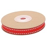 GARIOUANS Rot Geschenkband Schleifenband für DIY Bastelprojekte Glatte Oberfläche Formstabile Schleifen Vielseitig für Geschenkverpackung und Blumenstrauß Dekoration
