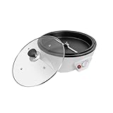 Kaffeeröster für Zuhause 1200W Elektrischer Kaffeeröster Multifunktionaler kaffeebohnen Einstellbare Kaffeeröstmaschine Kleiner Haushaltskaffeeröster 0-240℃ Modern Weiß