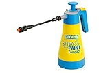 GLORIA Drucksprüher Spray & Paint Compact | 1,25 L Farbsprüher/Ölsprüher | Handsprüher auch für Lasuren, Lacke | Mit Flachstrahldüse