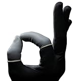 AMPRI Latex Fingerlinge, 100 Stk im Beutel, Größe L, Size 4, Med-Comfort: gerollter Fingerschutz aus Latex in den Größen S, M, L, XL erhältlich