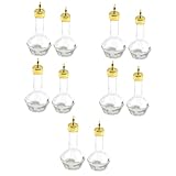 TOPBATHY 10 STK Flasche Bitter praktischer Weinbehälter Barzubehör Bar-Bitter-Flaschen Wine Bottle Stopper Weinflaschenkorken zarte Cocktailflaschen Mehrzweck-Cocktailflasche Glas Golden