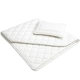 Julido 4-Jahreszeiten Kinder Bettenset – Bettdecke 100x135 cm (420g + 350g) & Kissen 40x60 cm (150g), Mikrofaser, Weich, Waschbar bis 90°C, Öko-Tex Standard 100, Allergikergeeignet