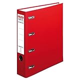 Herlitz 10842276 Doppelordner maX.file protect A4 blau FSC Mixed (1 Stück, rot)