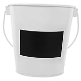 FONDOTIN Schreibtisch Mülleimer Mit Kreidetafel Design Abfallbehälter Für Altpapier Für Büro Schlafzimmer Und Auto Praktischer Tischmülleimer