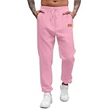 Jogginghose Herren Baggy Sweatpants Trainingshose Elastische Taille Weites Bein Sporthose Lang Trainingshose Sportbekleidung Leichte Atmungsaktiv Sweathose Sport Hosen Mit Taschen Sweat Active